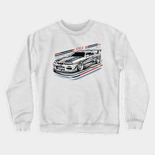 Sport Car Turbo Style Crewneck Sweatshirt